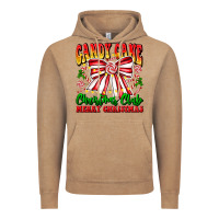 Vintage Coffee Candy Cane Christmas Club Vintage Hoodie - CowhideDigitalArt