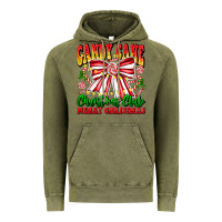Vintage Olive Candy Cane Christmas Club Vintage Hoodie - CowhideDigitalArt
