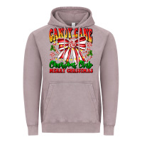 Vintage Zinc Candy Cane Christmas Club Vintage Hoodie - CowhideDigitalArt