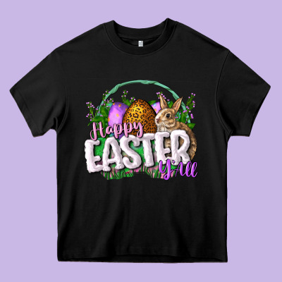 Happy Eashappy Easter Y'all Easter Day Heavy Core Tee Designed By Cowgirlartshop