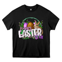 Black happy easHappy Easter y'all Easter Day Heavy Core Tee - CowGirlArtShop