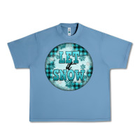 Pebble Blue let it snow Urban Heavy Tee - FaDigitalArtStudio