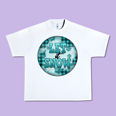 Let It Snow Urban Heavy Tee Designed By Fadigitalartstudio