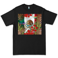 Black Mexico flag Premium Tee - FaDigitalArtStudio