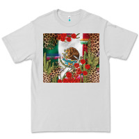 Dove Grey Mexico flag Premium Tee - FaDigitalArtStudio