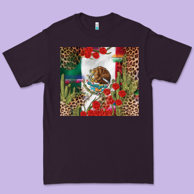 Mexico Flag Premium Tee Designed By Fadigitalartstudio