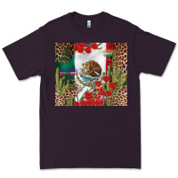 Plum Mexico flag Premium Tee - FaDigitalArtStudio