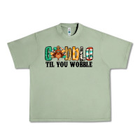 Oil Green gobble til you wobble thanksgiving turkey Urban Heavy Tee - Jasminsmagicworld