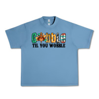 Pebble Blue gobble til you wobble thanksgiving turkey Urban Heavy Tee - Jasminsmagicworld