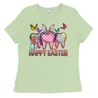 Matcha Happy Easter Dental And Egg Ladies Tee - BundleAndBundleShop