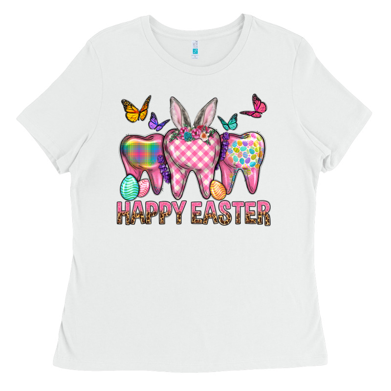 Happy Easter Dental And Egg Ladies Tee by BundleAndBundleShop | Teevron