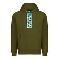 Army Green dinosaurs pen wrap Premium Hoodie - Artiststas