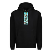 Black dinosaurs pen wrap Premium Hoodie - Artiststas