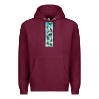 Burgundy dinosaurs pen wrap Premium Hoodie - Artiststas