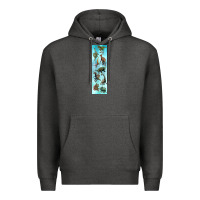 Charcoal Heather dinosaurs pen wrap Premium Hoodie - Artiststas