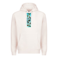 Pale Pink dinosaurs pen wrap Premium Hoodie - Artiststas