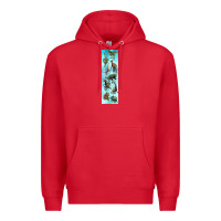 Red dinosaurs pen wrap Premium Hoodie - Artiststas