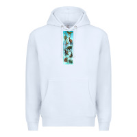 White dinosaurs pen wrap Premium Hoodie - Artiststas