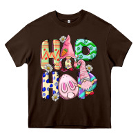Chocolate Brown Hop hop Easter gnomies Easter Day Heavy Core Tee - CowGirlArtShop