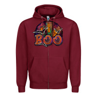 Burgundy boo Zipper Hoodie - JahusDesignShop