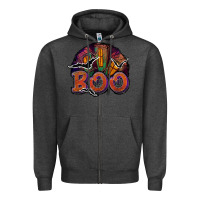 Charcoal Heather boo Zipper Hoodie - JahusDesignShop
