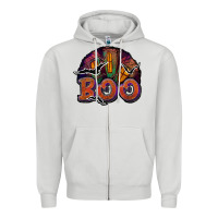 Dove Grey boo Zipper Hoodie - JahusDesignShop