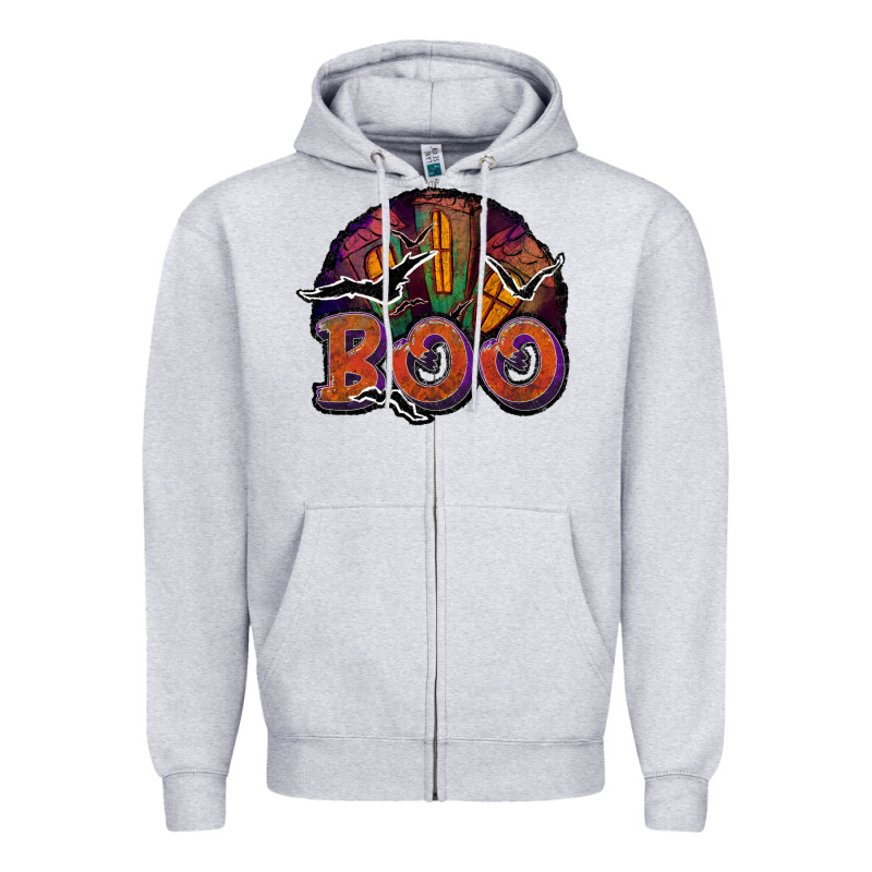 Boo Zipper Hoodie by JahusDesignShop | Teevron