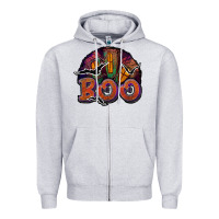 Heather Grey boo Zipper Hoodie - JahusDesignShop