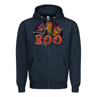 Navy boo Zipper Hoodie - JahusDesignShop
