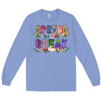 Colony Blue SPRING BREAK Long Sleeve Tee - CowhideDigitalArt