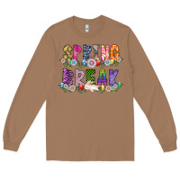 Toasted Coconut SPRING BREAK Long Sleeve Tee - CowhideDigitalArt