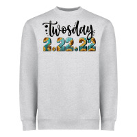 Heather Grey Twosday Heavyweight Sweatshirt - RanaPortraitStore