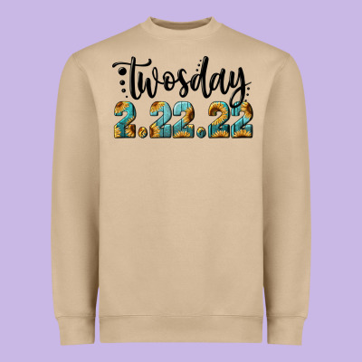Twosday Heavyweight Sweatshirt Designed By Ranaportraitstore