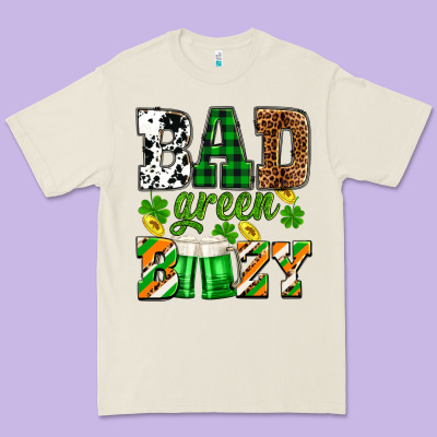 St. Patrick's Bad Green Boozy Premium Tee Designed By Oliviacreatesart