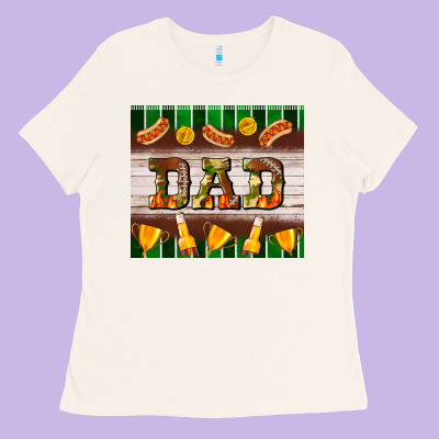 Football Dad Tumbler Ladies Tee Designed By Bundleandbundleshop