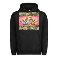 Pigment Black Easter bunny and eggs Urban Hoodie - RanaPortraitStore