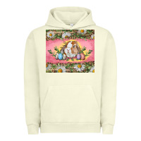 Pigment Pistachio Easter bunny and eggs Urban Hoodie - RanaPortraitStore