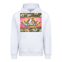 White Easter bunny and eggs Urban Hoodie - RanaPortraitStore