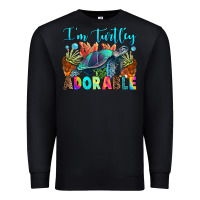 Black i'm turtley adorable Premium Sweatshirt - RanaPortraitStore