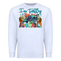 White i'm turtley adorable Premium Sweatshirt - RanaPortraitStore