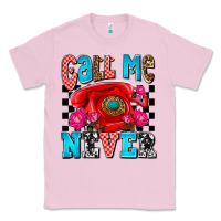 Bubblegum Pink call me never olivia Classic Tee - OliviaCreatesArt