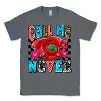Charcoal Heather call me never olivia Classic Tee - OliviaCreatesArt