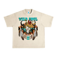 Wild Soul Bull Skull Urban Heavy Tee | Teevron