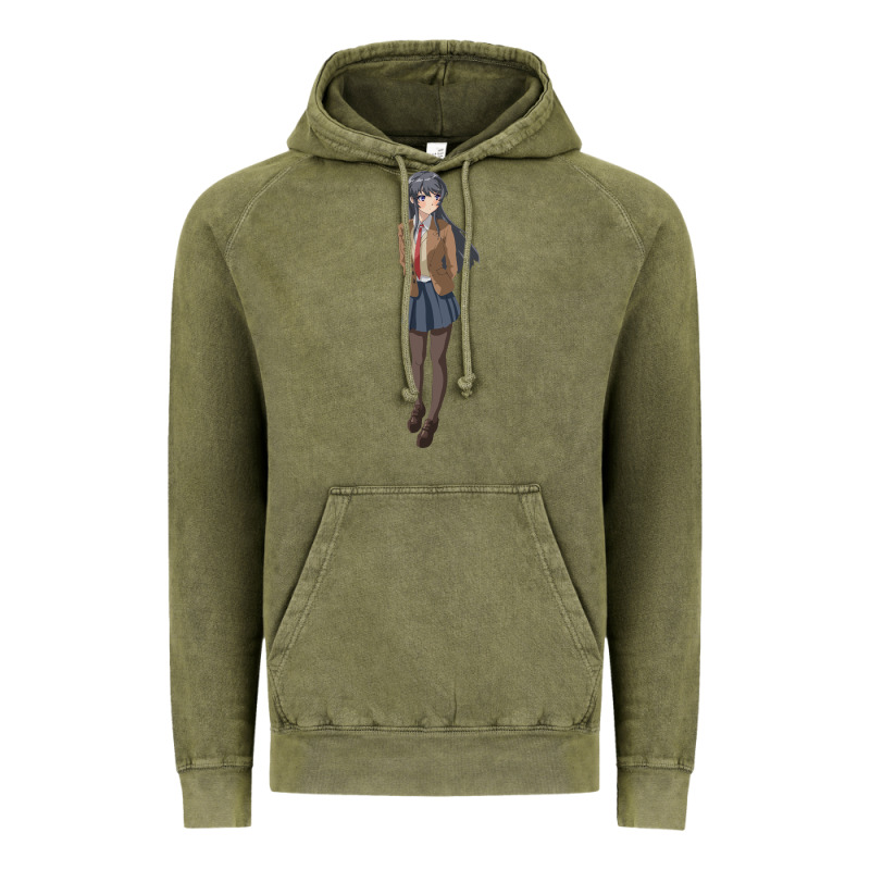 Mai Sakurajima Vintage Hoodie by DesigneFamous | Teevron