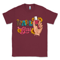 Burgundy western sunflowers nail boss Classic Tee - Artiststas