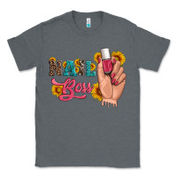 Charcoal Heather western sunflowers nail boss Classic Tee - Artiststas