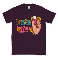 Plum western sunflowers nail boss Classic Tee - Artiststas