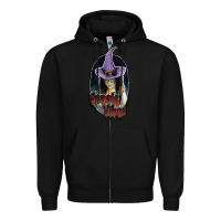 Black spooky vibes Zipper Hoodie - JahusDesignShop