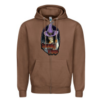 Chestnut spooky vibes Zipper Hoodie - JahusDesignShop