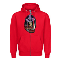 Red spooky vibes Zipper Hoodie - JahusDesignShop